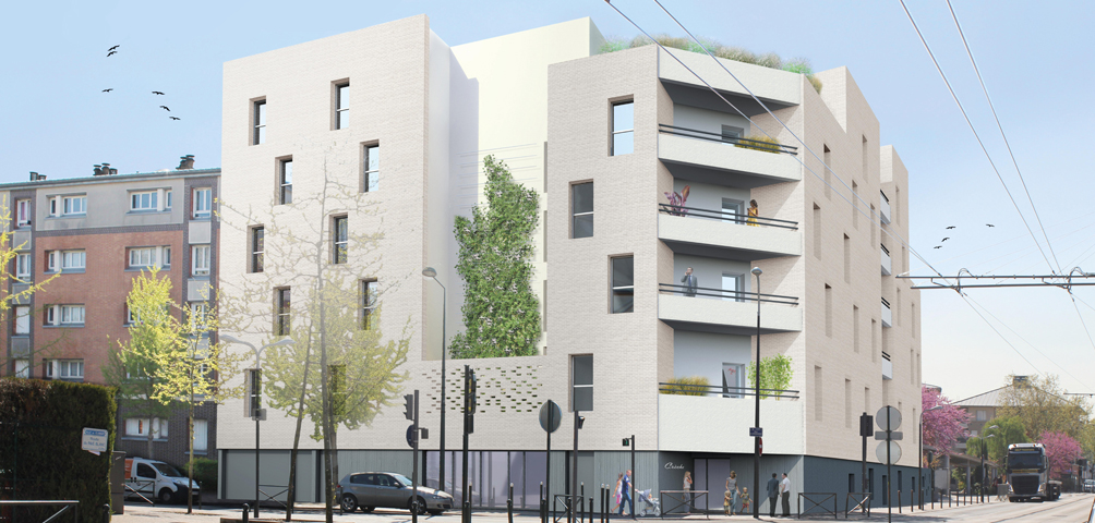 AME | architecture : Construction d'un ensemble de logements destinés à l'accession sociale à la propriété et d'une crèche à Clamart